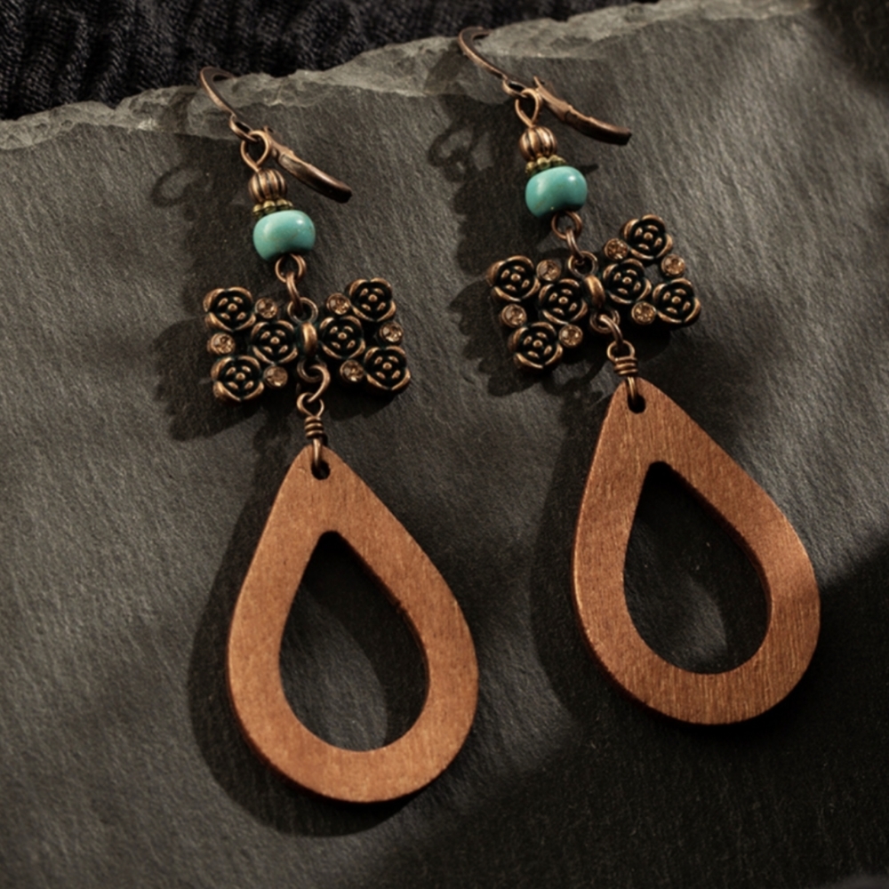 Bohemian Wooden Earrings